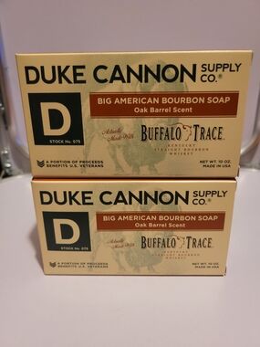 Duke Cannon Big American Bourbon Soap - Oak Barrel Scent (Tan)